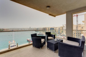 Contemporary, Luxury Apartment with Valletta and Harbour Views